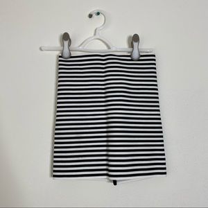 Pleasure Doing Business Bandage Striped Skirt